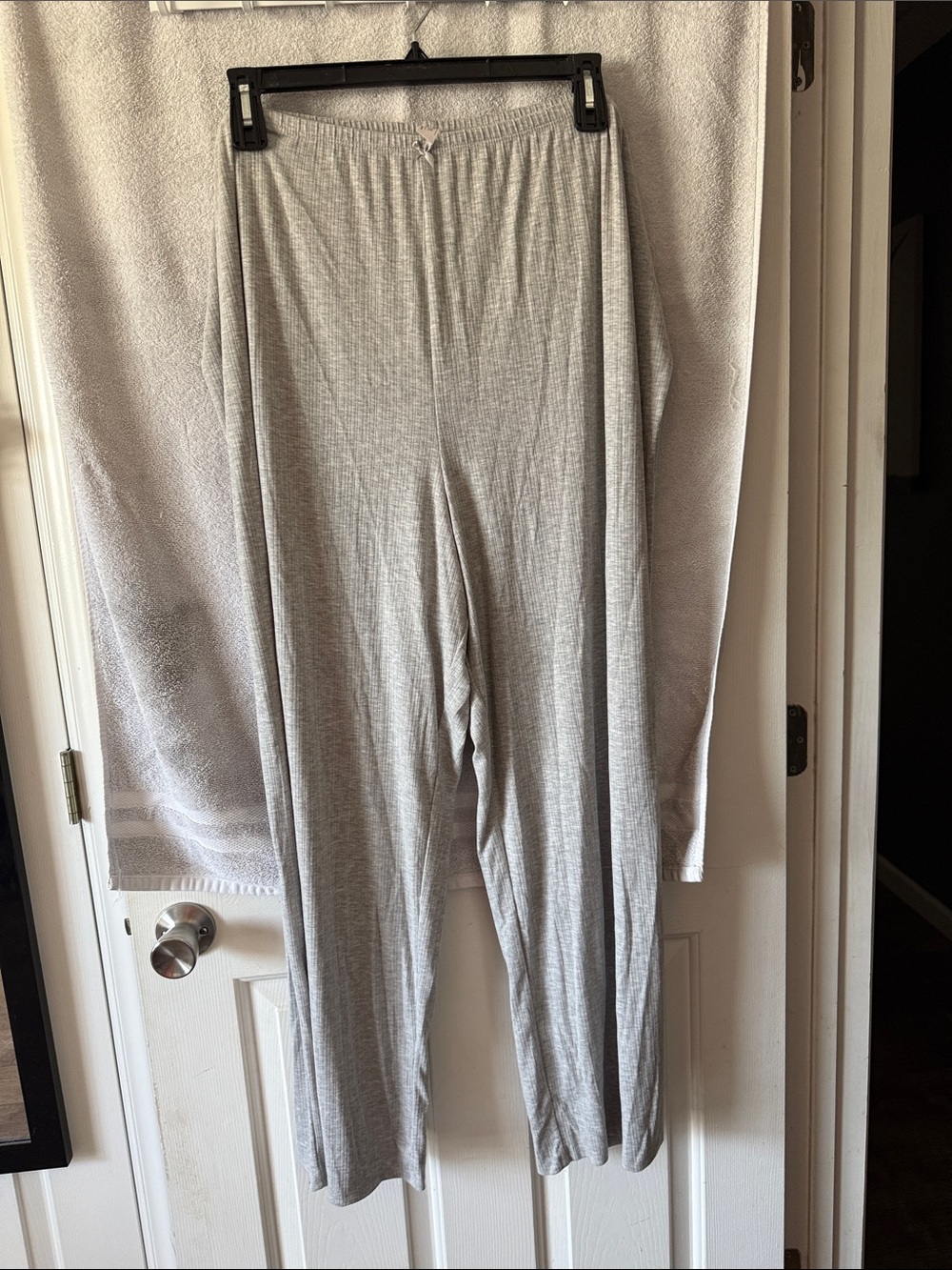 Auden Light Gray Ribbed Lounge Pants